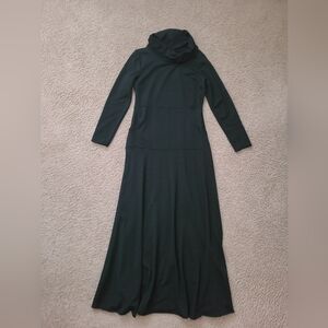 Fashion Nova Black Long Sleeve Cowl Neck Maxi Dress